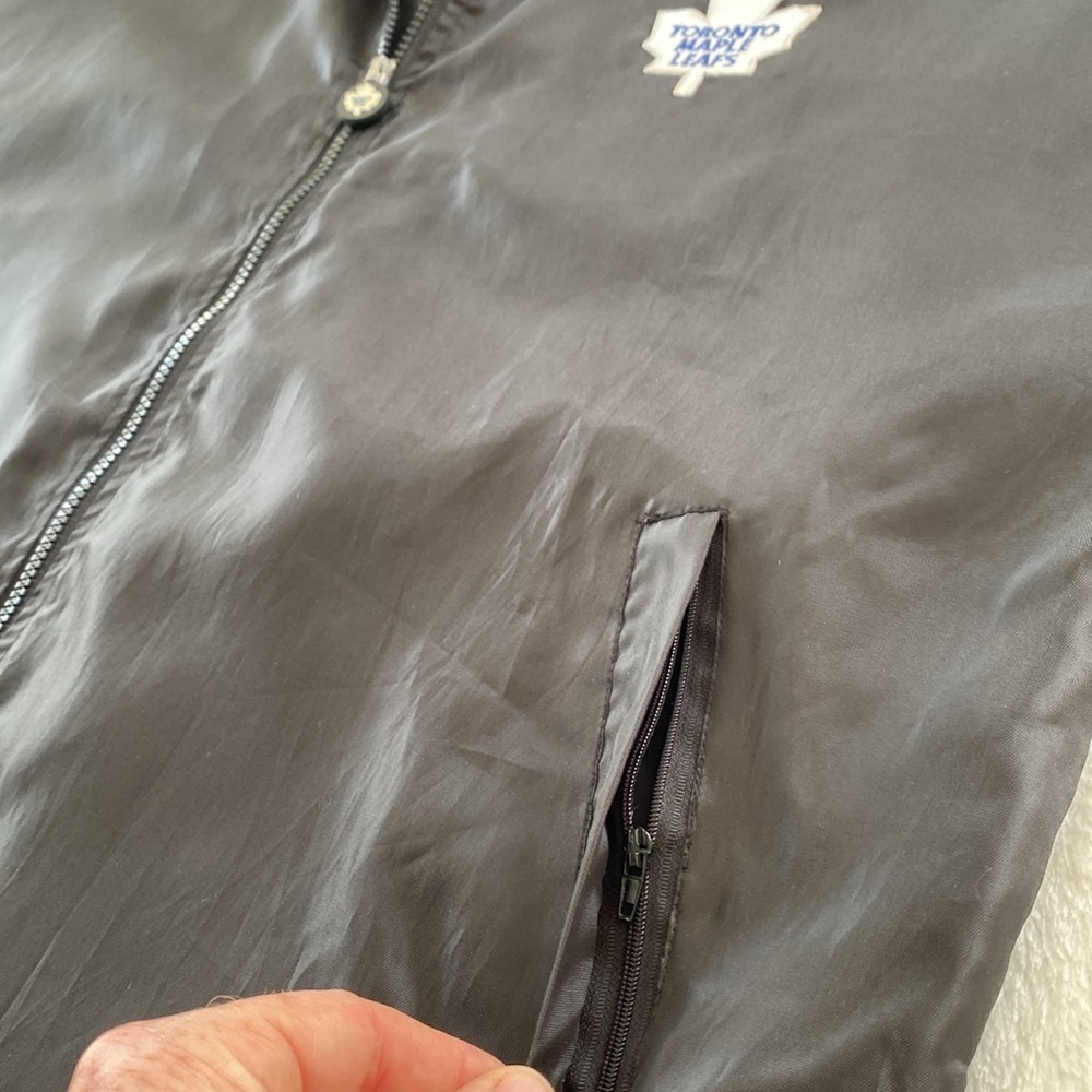 Toronto Maple Leafs Vintage Hooded NHL Coat Jacket. Size M/L. - Picture 11 of 17